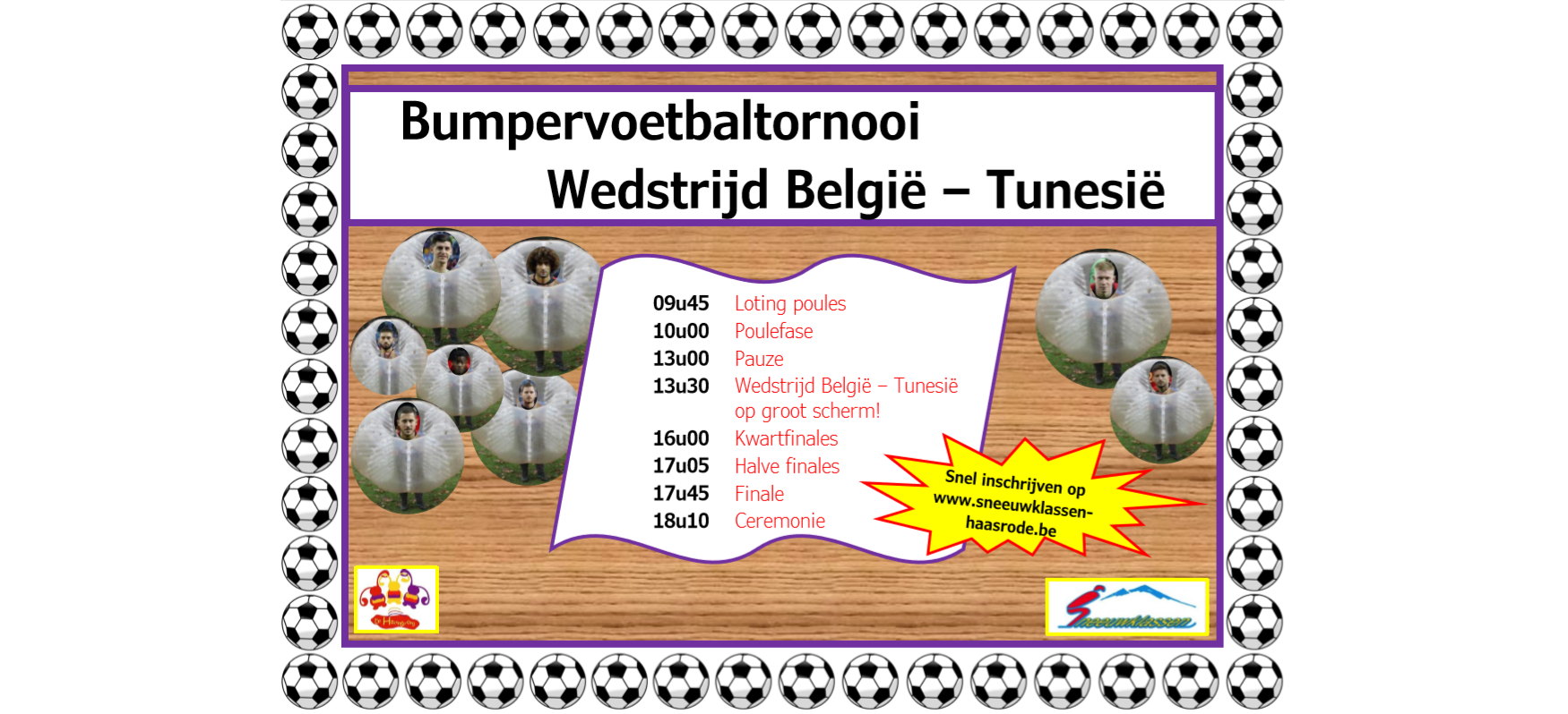Bubble voetbal tornooi 2018